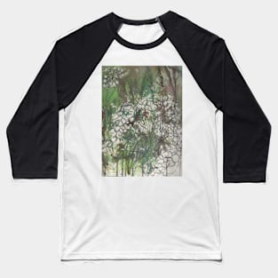 English Summer meadow, grasses, flowers, cowparsley design Baseball T-Shirt